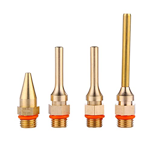 Bestgle 4 pieza Cobre Pegamento Pistola Boquilla Intercambiable Surtido Conjunto Accesorios para pistolas de pegamento para pistola de pegamento