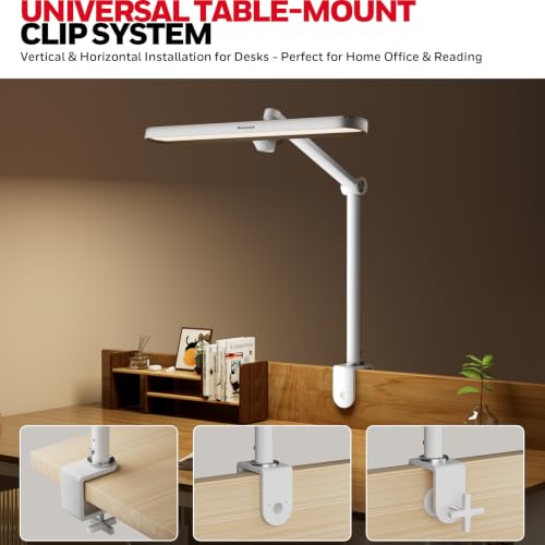 Image of Honeywell 05B02 LED Desk Lamp with Clamp, Task Lamp for Home Office
