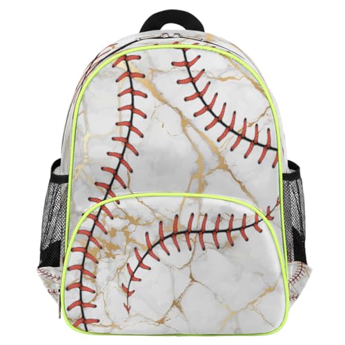 Sac à dos de baseball marbre enfant confortable pour soulager le dos à l'école