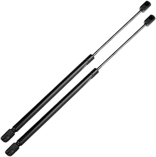 Window Lift Supports 2pcs Rear Side Struts Springs Gas Charged Smooth Black Steel for Jeep for Liberty 2002-2007 11.02 inch-Actual Compressed Length Kit