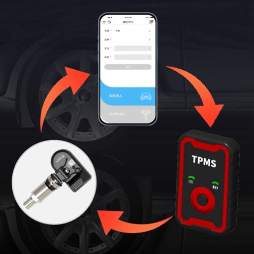 Capteur TPMS universel 315 433 MHz pour programmation de pression des pneus