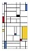 Panorama Alfombra Vinílica Mondrian 120x160 cm - Alfombra Cocina Vinilo - Alfombra Salón Antideslizante, Antihongos e Ignífuga - Alfombras Grandes - Alfombras PVC