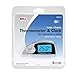 Bell Automotive 22-1-37035-8 Inside-Outside Thermometer and Clock, Displays Inside and Outside Temperature, for Car, Truck, and More