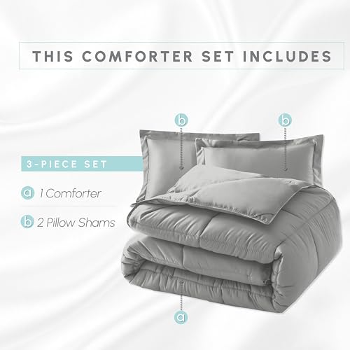 Parure de lit ultra douce en microfibre avec pattes d'angle pour grand lit