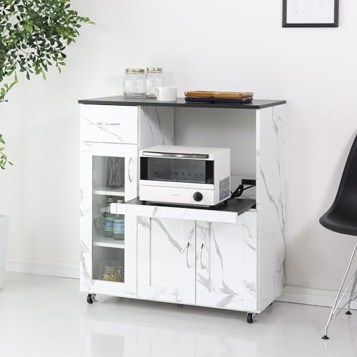 Bizdoris �L�b�`�����b�N �H��I ���[�I ���[ �I�L�b�`�����S�� �����W�� ��80cm ���s��42cm ����88cm �L���X�^�[�t�� �R���Z���g�t�� �����o���I �g���� �}�[�u�� �m�G�� 80 17510