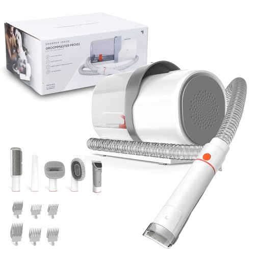 Sharper Image Pet Grooming Vacuum Kit 5-in-1 with Clippers