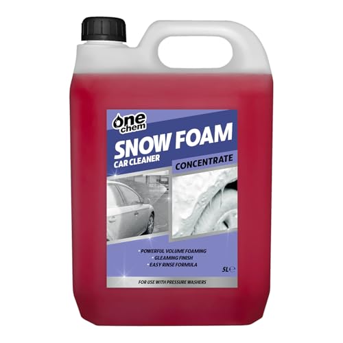 One Chem Pressure Washer Snow Foam Car Cleaner, 5L, High-Foaming Concentrate, Cherry