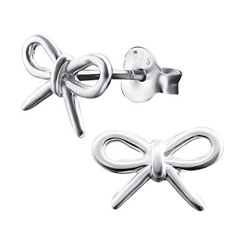 Preisvergleich Produktbild Laimons Damen-Ohrstecker Schleife glanz aus Sterling Silber 925
