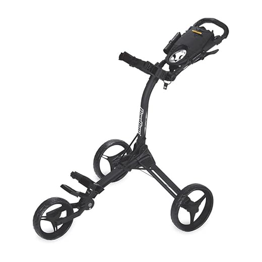 Bag Boy Compact 3 Push Cart - Black/Black