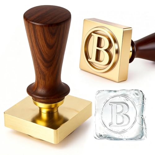 Custom Ice Cube Stamp, Sello Personalizado de Hielo en Latón miniatura 1