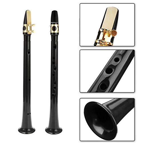 Milisten 8-Hole Saxophone Mini Pocket Saxophone Portable Simple Mini Saxophone For Beginner With Carrying Bag (Black) Saxophone #TOP1