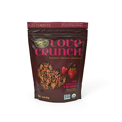 Love Crunch Organic Dark Chocolate and Red Berries Granola, 11.5 Ounce (Pack of 6), Non-GMO, Fair Trade, by Nature's Path