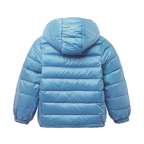 Happy Cherry Baby Boys Girls Hooded Coat Winter Lightweight Down Jacket Packable Cotton Coat (3-4 Year Old/110, Green-2) #TOP1