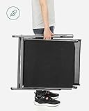 SONGMICS Sonnenliege klappbar Liegestuhl mit 6 cm Dicker Matratze abnehmbares Kopfkissen aus rostfreiem Aluminium - 8