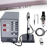 YANDDEA 110V/220V Automatic CNC Spot Welder, 100W Argon Arc Welder Spot Welding Machine Pot Kit for Silver Jewelry Welding DIY Repair for Cobalt Chrome Alloy Hardware Workpiece