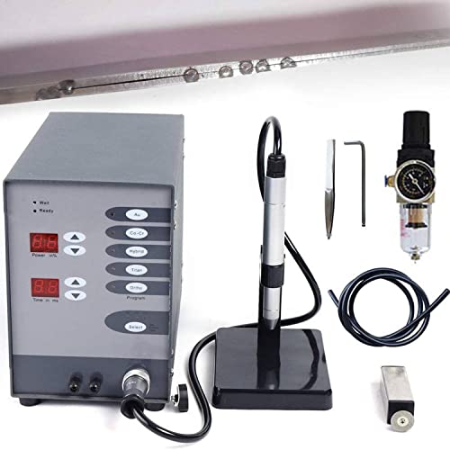 YANDDEA 110V/220V Automatic CNC Spot Welder, 100W Argon Arc Welder Spot Welding Machine Pot Kit for Silver Jewelry Welding DIY Repair for Cobalt Chrome Alloy Hardware Workpiece