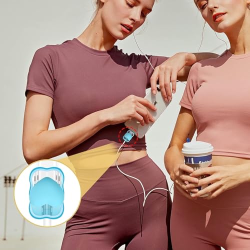 Image of INEFABLE Charger Case Cover Protector with 3D Cute Pattern for iPhone Charger only 18W & 20W, Data Charging Cable Wire Saver Protective Cable Cover Full Protection - Set Of 1 (Blue Heart)