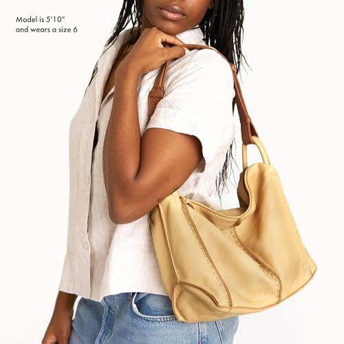 Image of The Sak Los Feliz Hobo Purse - Premium Large Leather Women's Handbag for Everyday & Travel - Durable Purse With Zipper Pocket