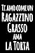 Produktbild Ti amo come un Ragazzino Grasso ama la Torta: Diario divertente in bianco e nero con citazione esilarante | Quaderno bianco foderato | Taccuino ... di umorismo in cucina | Giornale blocco notes