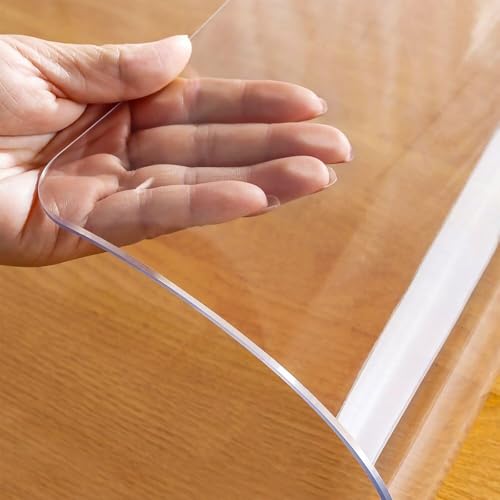 Opiniones de Cubre mesas los 5 más buscados. 45 Vidrio siliconado para mesa , vidrio en silicona para comedor rectangular, mantel de vidrio suave, protector de mesa de pvc transparente, plastico para cubrir muebles(High...