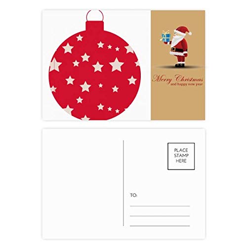 Cartes postales de Noël forme étoile rouge lot de 20 papeteries créatives pour cadeaux et vœux