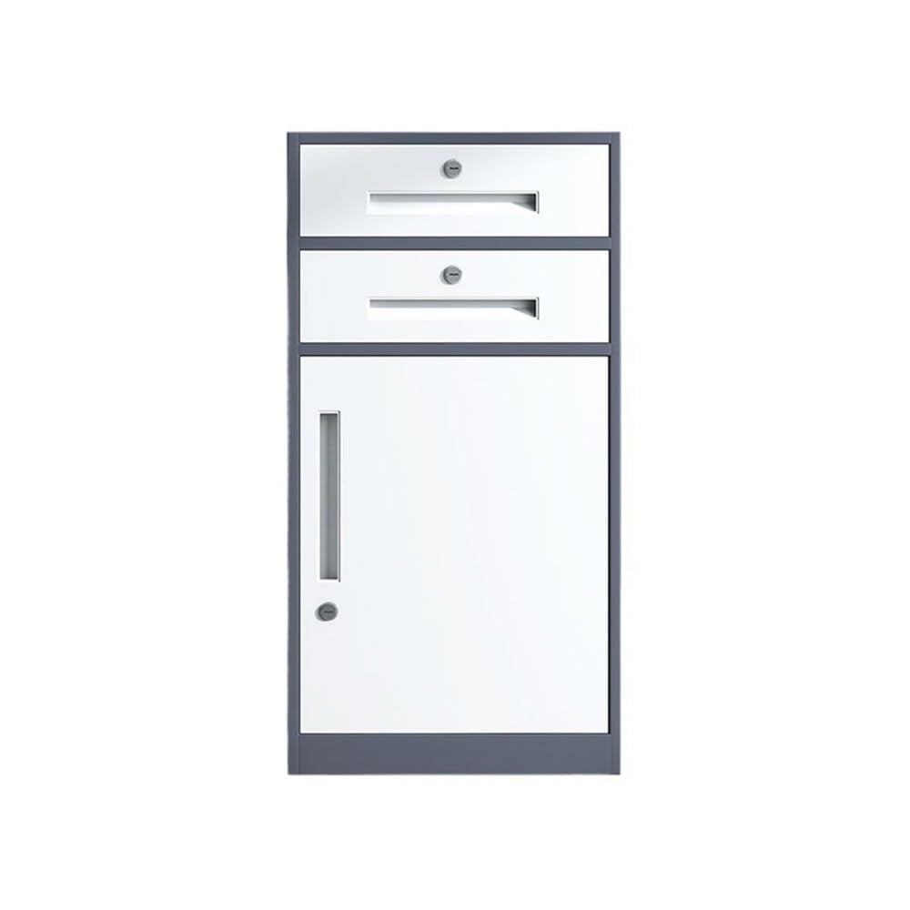 Aioneer Gris File Cabinet Thickened Steel Office Storage Cabinet 85Cm Height Office Storage Cabinet Large Capacity Home File Cabinet Drawer Filing Cabinet