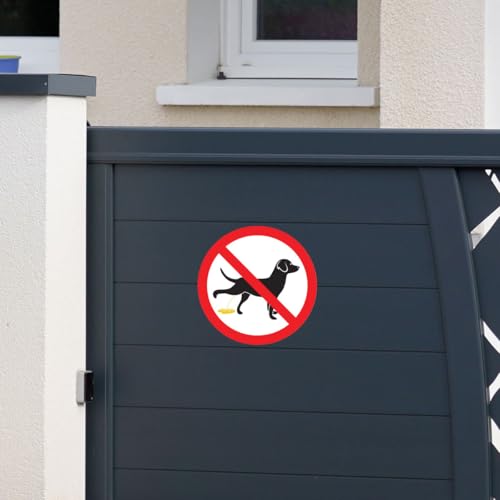 Panneau de adhesive pipi de chien interdit impermeable - Signalétique extérieure抗UV - 4
