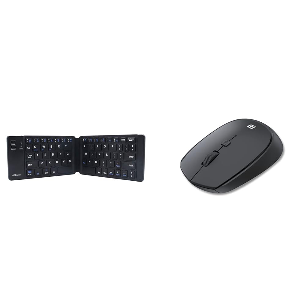 Portronics Chicklet Foldable QWERTY Keyboard, Mini Pocket Sized, Rechargeable, Bluetooth Wireless, O (B0BRHR7K6T) Amazon Price History, Amazon Price Tracker