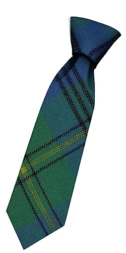 I LUV LTD Boys All Wool Tie Woven And Made in Scotland in Johnston Ancient Tartan