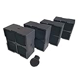 bauknecht klimagerät Für den Umluftbetrieb Bauknecht CFVH4 Aktivkohlefilter 4er Set - Passend für Bauknecht Muldenlüfter BVH 92 2B K, FKVHS und UFK2 Umluft Set