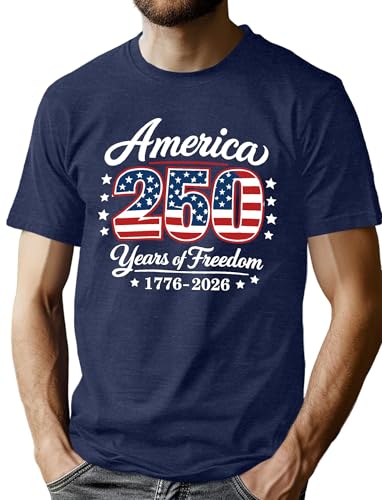 Image of Ithalt Men's American Flag Shirt 4th of July T-Shirt USA Patriotic Tee Shirt Independence Day Top