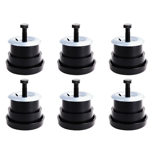 6PCS 924-180 924-181 Body Cab Mount Bushing Kit Compatible with 1994-2004 Chevy S10 Pickup Chevrolet GMC Sonoma Upper & Lower Bushings Retainer Bolt Rubber Shock Absorber Position 1 2 or 3