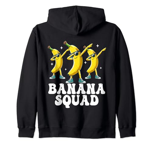 Banana Squad Funny Dabbing Banana Usando Gafas De Sol Dab Sudadera con Capucha