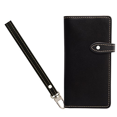 iPhone 16 Pro プロ ケース 栃木レザー スマホケース 手帳型 本革 スマホ カバー カード入れ ベルト スタンド機能 マグネット不使用 落下防止 ストラップホール ストラップ付き (iPhone16Pro, ブラック)