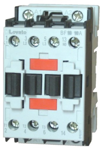 Lovato BF1801A23060 3 Pole Contactor, 18 AMP, 10 H.P. @ 460 Volt 3 Phase with 230v50/60Hz AC Coil