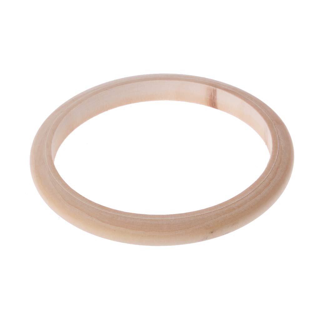 Hot Sales! Superfriendly Plain Natural Unfinished Unpainted Wooden Bangle  Bracelet DIY Wood Art Jewelry