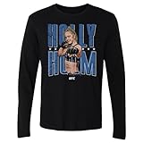 500 LEVEL Holly Holm UFC Long Sleeve Shirt - Holly Holm Pose WHT (Black, X-Large)
