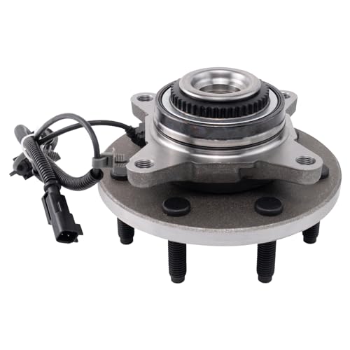 Image of TRQ Front Left and Right Wheel Bearing and Hub Assembly Set 2 Piece Compatible with 2010-2012 Ford F-150 AWD with 7 Lug Wheels 2011-2014 F-150 4WD with 7 Lug Wheels