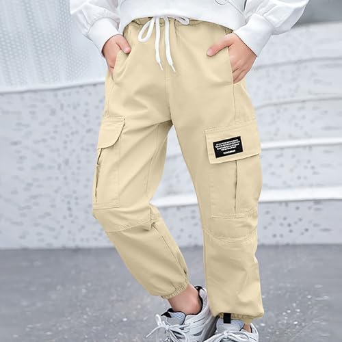 Girls Hiking Pants Fall Fashion Outdoor Workout Running Cargo Pant Casual Loose Fitted Drawstring High Waist Trousers2