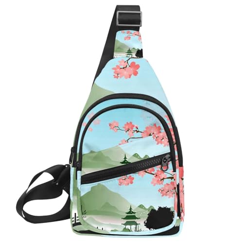 Sac à bandoulière parapluie fleur pour femme et homme style sac à dos