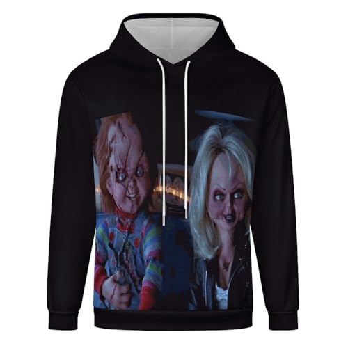 Sweatshirt for Womens Chucky Casual Loose Fit Men Long Sleeve Soft Pullover Hoodie Tops with Pocket4