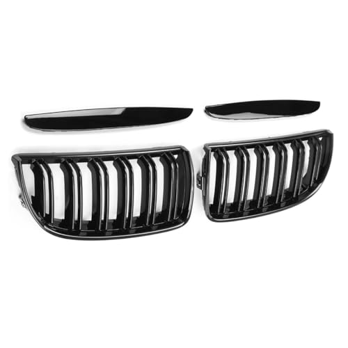 Rejilla delantera de doble listón estilo parrillas de carreras para E90 E91 6