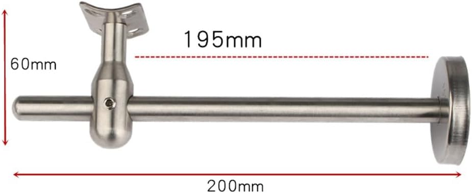 Stainless Steel Handrail Bracket for Indoor & Outdoor Safety, Thickened 304 Metal Wall Mount Support for Stairs, Railings, Balconies, Fire Corridors, (4pcs)