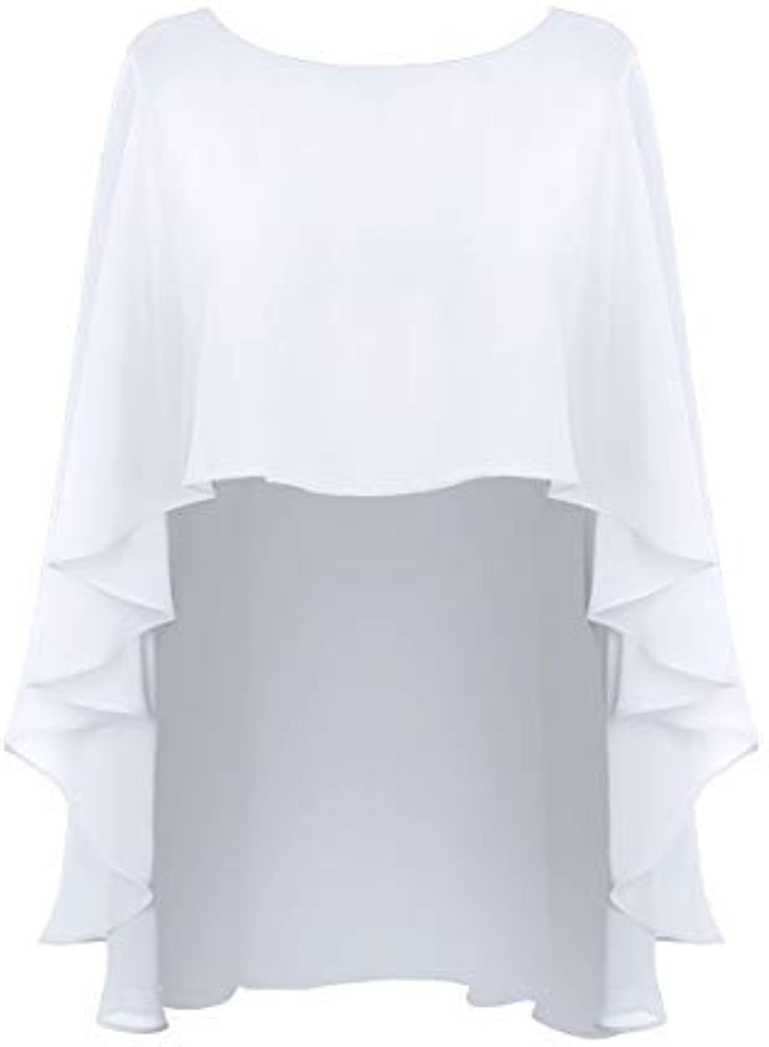 High Low Chiffon Cape- DN- 505- Front - 15 inches, back - 30 inches length-image-28