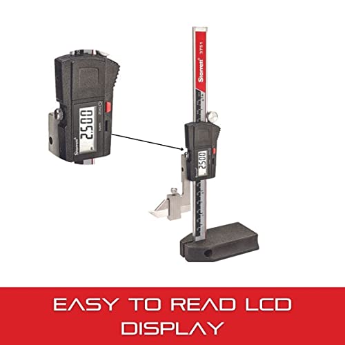 Starrett Electronic Height Gage With Hardened, Stainless Steel Bar - 0-6" (0-150Mm) Range.0005" (0.01Mm) Resolution.001" (0.02Mm) Linear Accuracy - 3751Az-6/150 #TOP2
