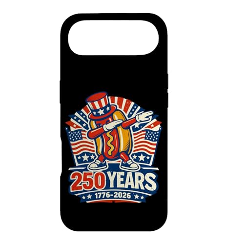 USA Anniversary 250 Dabbing Hotdog 250th America 7��4�� �X�}�z�P�[�X iPhone Air �p
