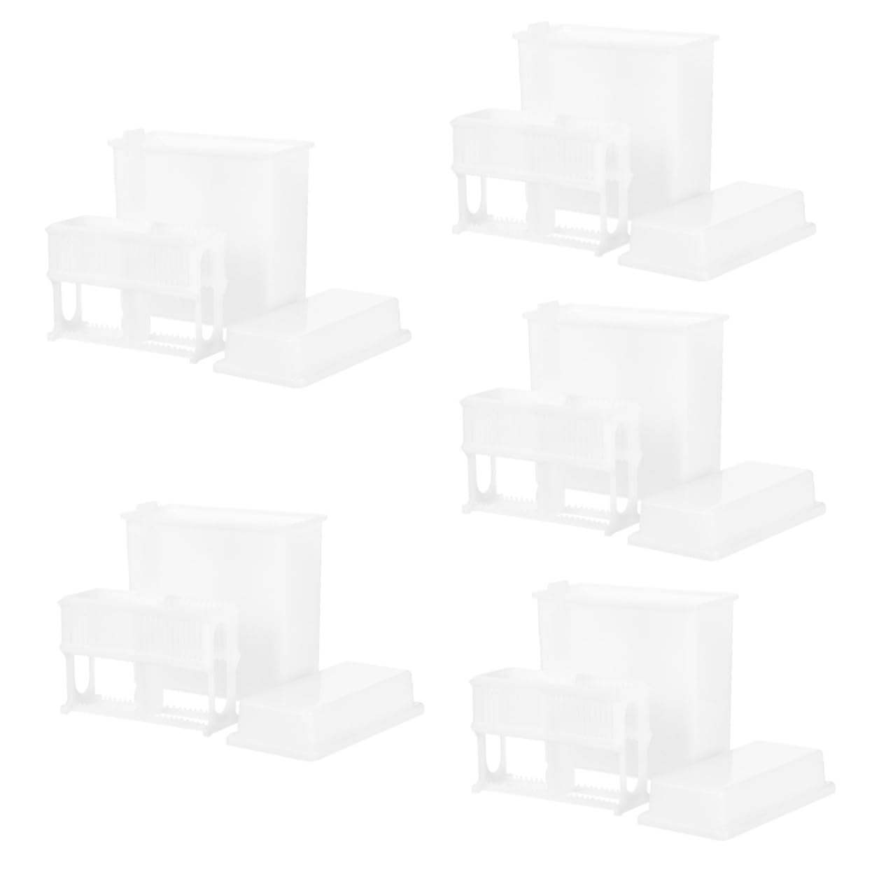 ULTECHNOVO 5sets Portavetrini Per Microscopio Con Vaso Colorante Compatibile Con Vetrini Da Laboratorio Design Resistente e Durevole Adatto Per Ambienti Scientifici e Ricerche Microscopiche
