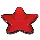 Material: Glas LEONARDO - Sternschale/Schale/Glasschale/Dekoschale - Rosso - Glas - rot - 39cm