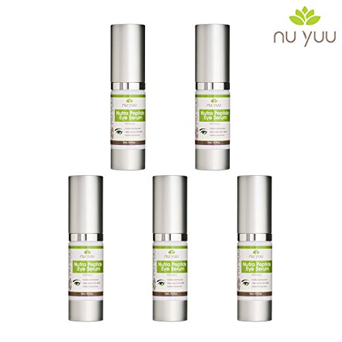 Nu Yuu Nutra Peptide Eye Serum - Anti-Aging Serum - 0.5 fl. Oz. (5 PACK), Size .5 fl. oz.