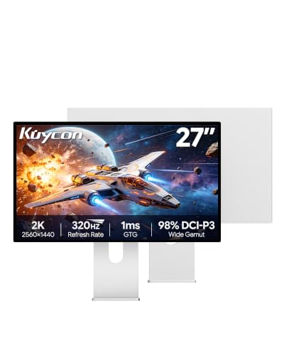 Image of P27S 27 inch 2k 320Hz Glossy Monitor, IPS Panel, 10-Bit Color, 99% sRGB, 98% DCI-P3, 1ms, VRR, HDR, Eye Care (Minimalist - with Stand)